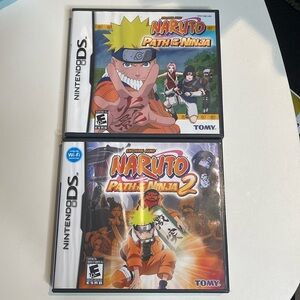 Naruto Path of the Ninja 1 + 2 for‎ Nintendo DS. Both games complete. Tested.